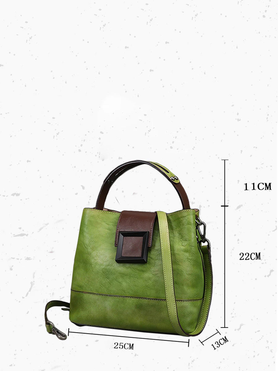 Women Retro Leather Handbag Crossbody Bag – BUYKUD