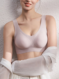 Thumbnail for Women Casual Seamless Solid Fixed Cup Bra