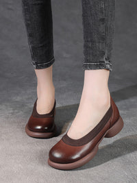 Thumbnail for Women Casual Summer Genuine Leather Low Heel Shoes