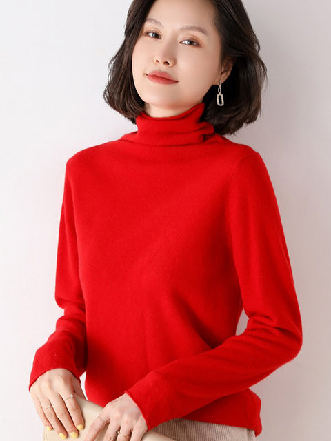 Pull en laine à col rond et rayures pour femme, décontracté, automne