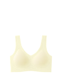 Thumbnail for Women Casual Seamless Solid Fixed Cup Bra