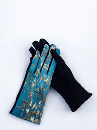 Thumbnail for Women Fashion Print Warm Outdoor Gloves