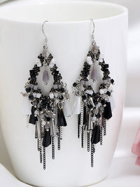 Thumbnail for Bohemia Women S925Sliver Tassel Pandent Earrings