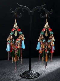 Thumbnail for Bohemia Women S925Sliver Tassel Pandent Earrings