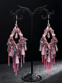 Thumbnail for Bohemia Women S925Sliver Tassel Pandent Earrings